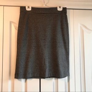 Plaid Knee Length Skirt